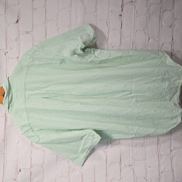 Vintage Ralph Lauren Classic Fit Seersucker Short Sleeve Shirt Mens Size XL - Picture 8 of 10